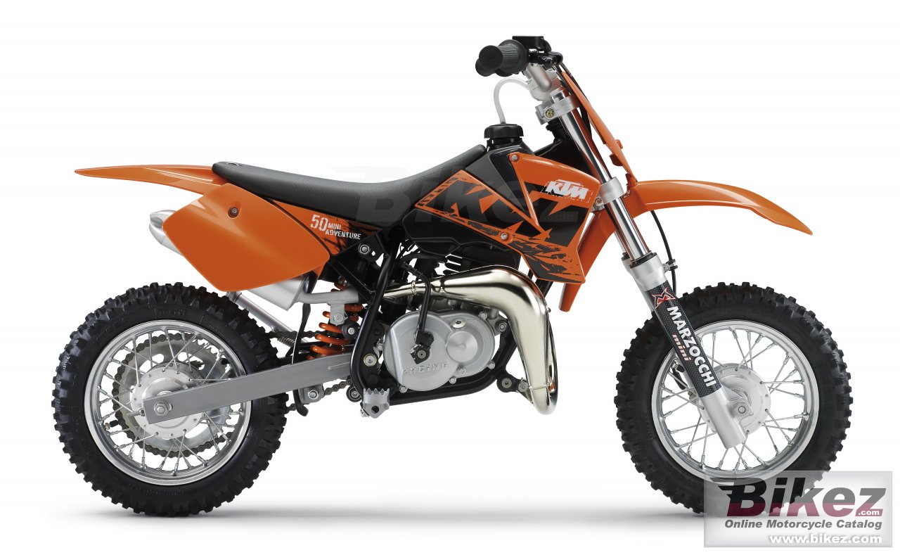 Big KTM 50 mini adventure picture and wallpaper from Bikez.com